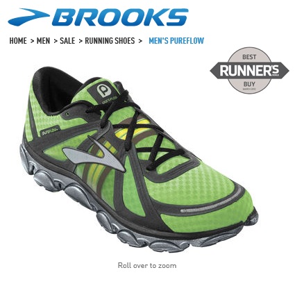 Brooks PureFlow ได้รางวัล Best Buy จาก Runner's World ด้วย